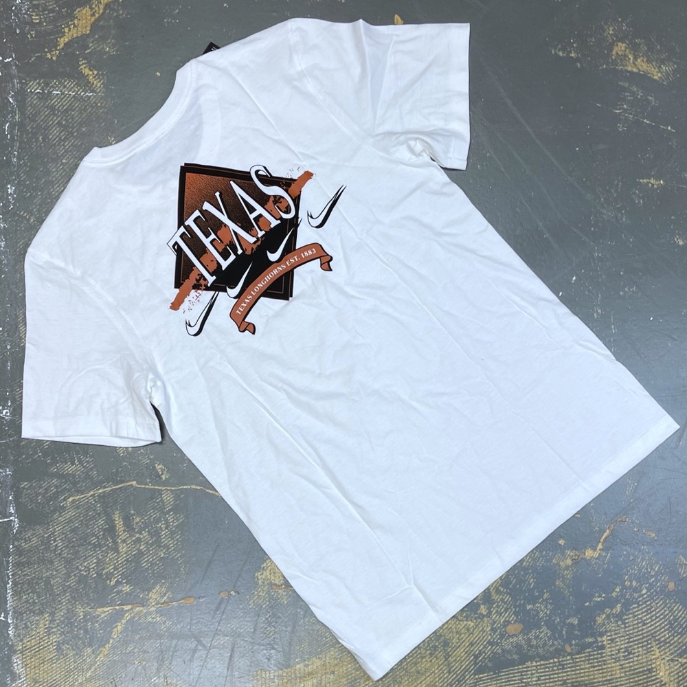 Nike Texas Longhorns DH4178-100 Small Retro White Orange Basketball Football